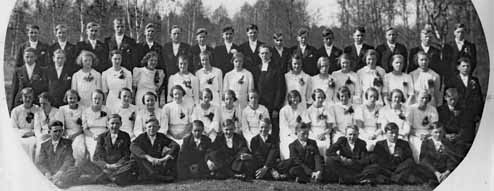 Konfirmation Hörnefors 30-tal